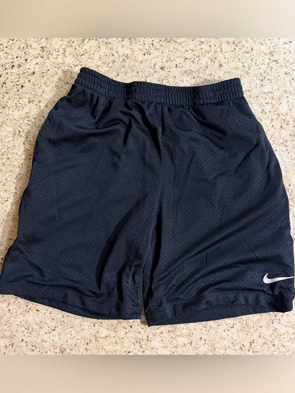 Nike Dri-FIT Boys Basketball Shorts Size 7 Black Athletic Activewear